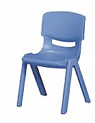 כסא פלסטיק מעוצב - כחול גובה 38 ס"מ