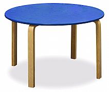 שולחן עגול קוטר 80  ס"מ פלטה בצבע בייץ