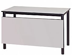שולחן מורה זוגי עם מסתור אפור 54*115*76H N32 PU