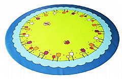 שטיח pvc עגול - טוליפים (קוטר 150 ס"מ)
