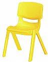כסא פלסטיק מעוצב - צהוב גובה 34 ס&quot;מ (א-ב)